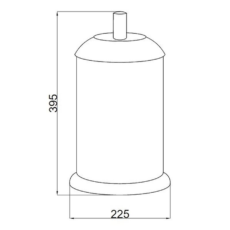 Приобрести boheme ведро для мусора murano, хром\черный 10907-b-cr