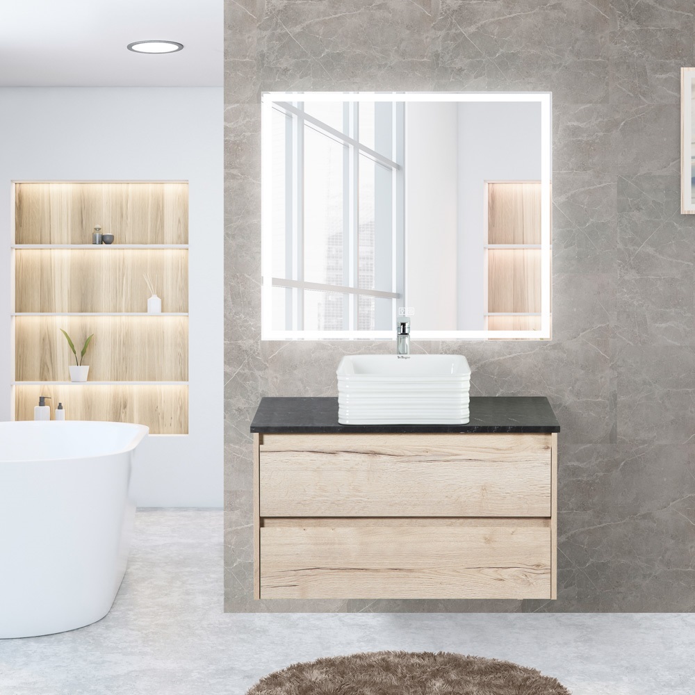 Приобрести belbagno зеркало 90х80 см spc-grt-900-800-led-tch-warm