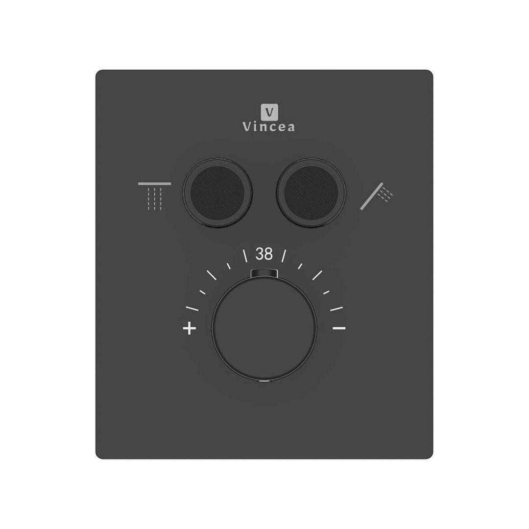 Приобрести vincea встраиваемая душевая система inspire, черная матовая vsfw-3i21mt2rmb