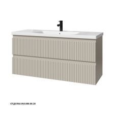 Caprigo Тумба с раковиной FORTE-Smalty STRIPE 120 см, бежевая, эмаль