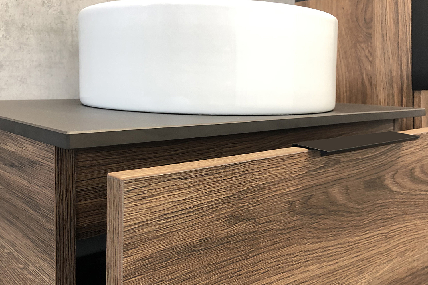 Приобрести сomforty тумба со столешницей и раковиной "штутгарт-60" дуб тёмно-коричневый с отверстием под смеситель №12