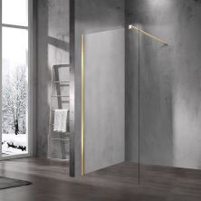 Vincea Душевая перегородка Walk-In 90 см, прозрачное, брашированное золото VSW-1H900CLG