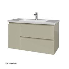 Caprigo Тумба с раковиной FORTE 100 см, левая, бежевая