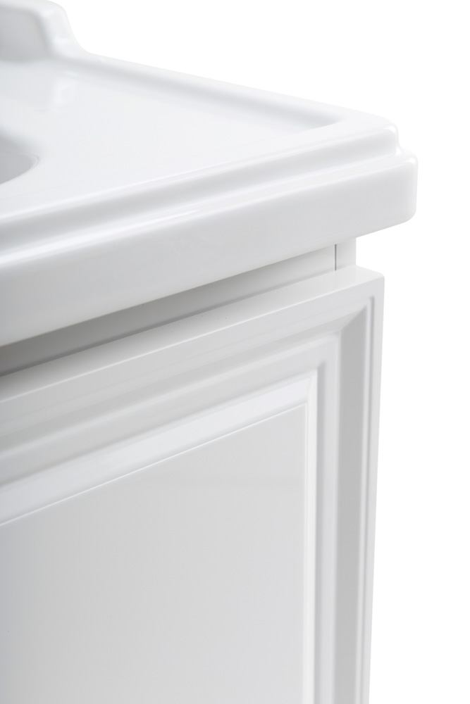 Приобрести cezares тумба подвесная с раковиной giubileo 80 см bianco lucido, белый глянец giubileo-800-1c-so-bl