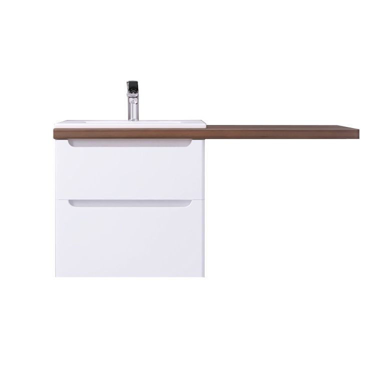 Приобрести jorno тумба подвесная wood 120 см со столешницей темное дерево, белая