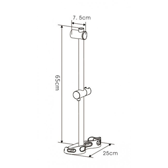 Приобрести gappo душевой гарнитур g8002 с полкой, хром 88612