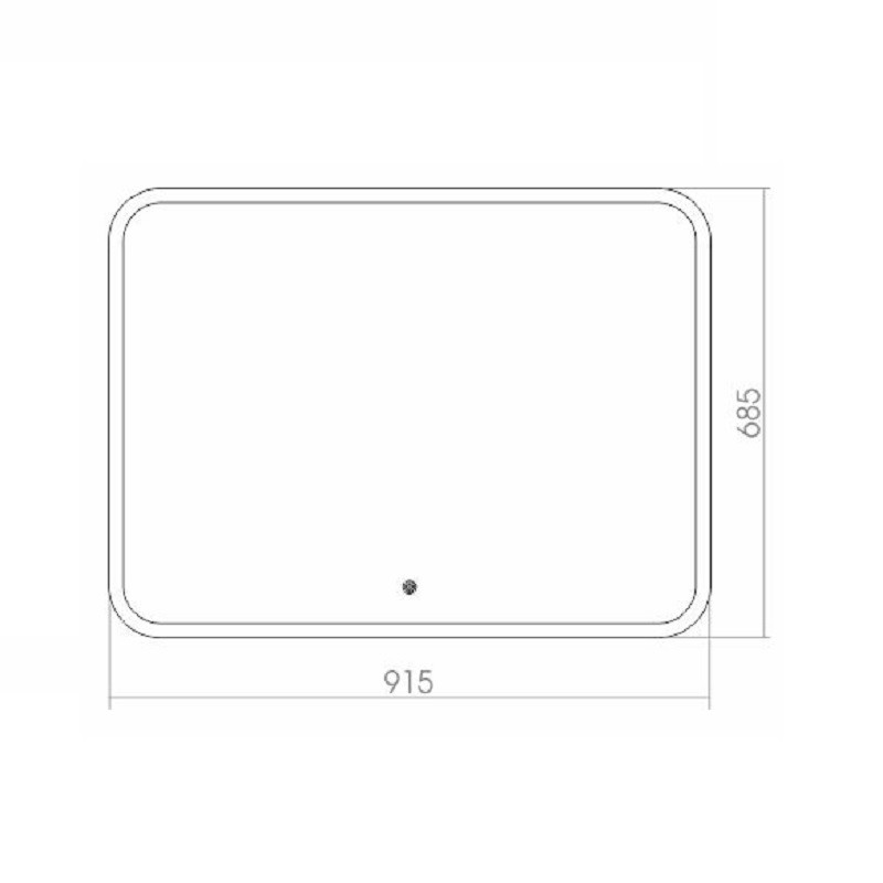 Приобрести azario зеркало стив 915*685, белый, сенсорный включатель,фр-00000843