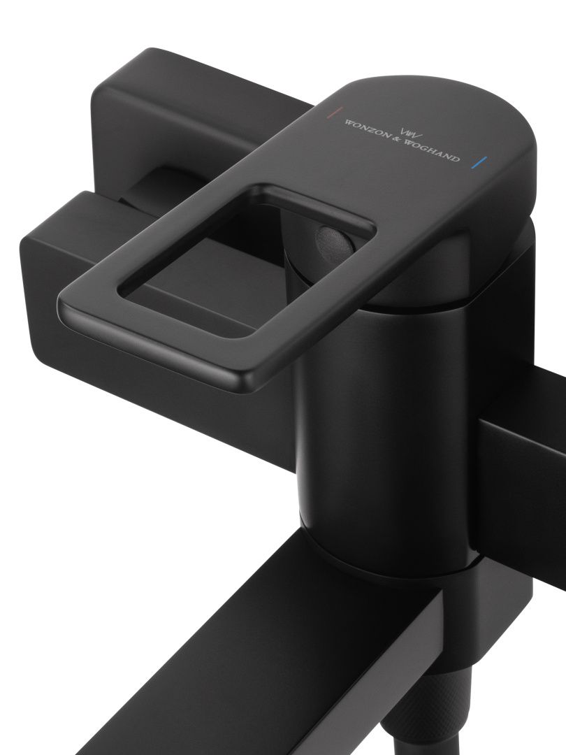 Приобрести смеситель для ванны с душем wonzon & woghand frame, черный матовый (ww-88639010-mb)