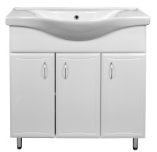 Loranto Тумба напольная с раковиной Коралл-80 80х86 см, белая (CS00070578)