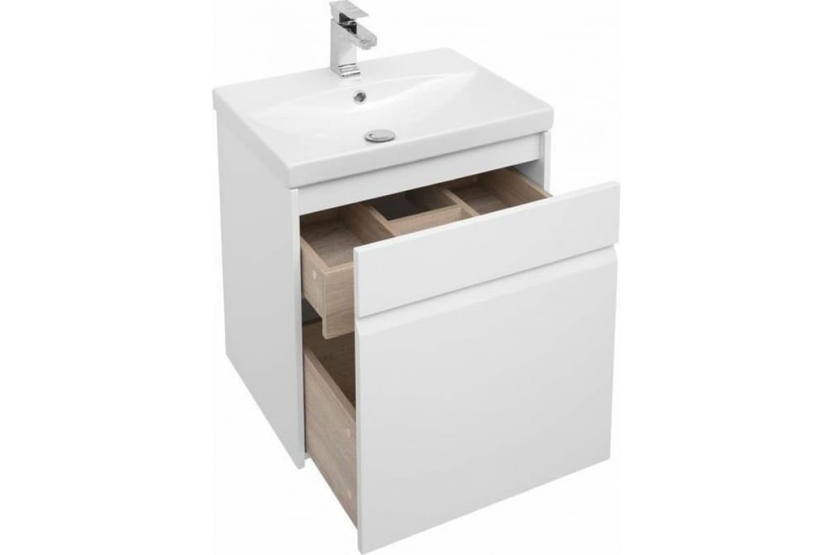 Приобрести aquanet тумба с раковиной палермо 60 см, белая