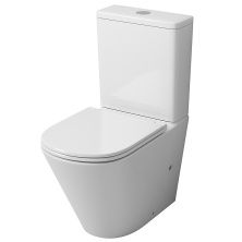 Grossman Унитаз компакт, безободковый с сиденьем дюропласт, белый GR-4450S