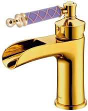Boheme Смеситель для раковины Vogue, золото\фиолетовый 211-MR-V