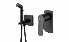 LEMARK Смеситель Bronx с гигиеническим душем, скрытый монтаж, черный LM3719BL