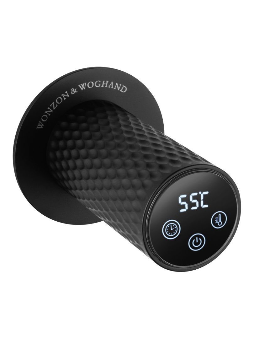 Приобрести полотенцесушитель электрический встраиваемый wonzon & woghand münchen, черный матовый (ww-a355-mb)