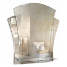 Loranto Зеркало Лилия 48х57 см, с полкой (00000278)
