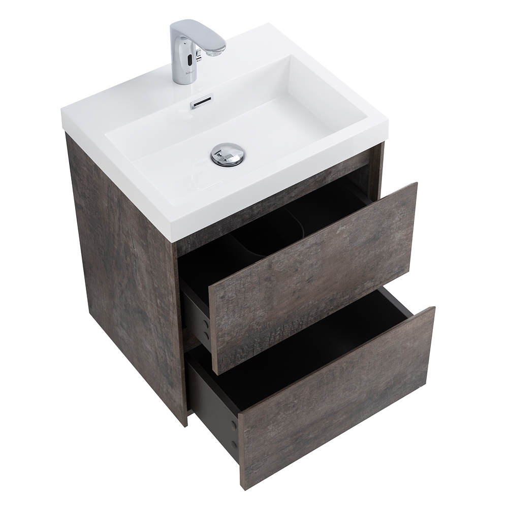 Приобрести belbagno тумба с раковиной pietra mini 50 см, подвесная stone, белая раковина