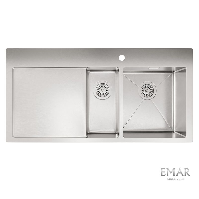 Приобрести oulin кухонная мойка 100х56 см, сатин oulin ol-ftrl201r