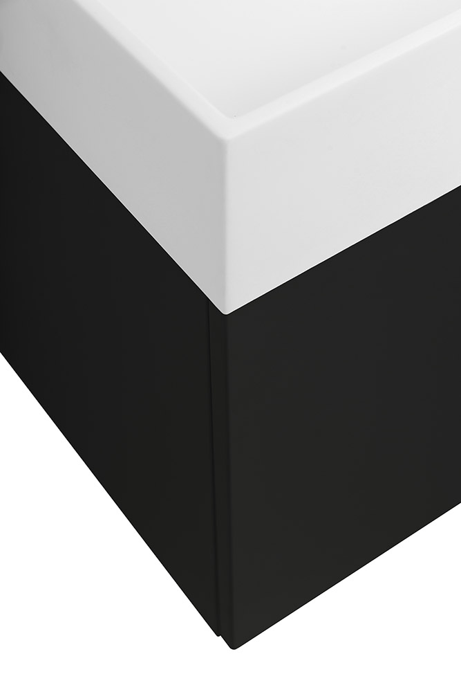 Приобрести cezares тумба подвесная с раковиной premium 70 см nero opaco, черная 55397