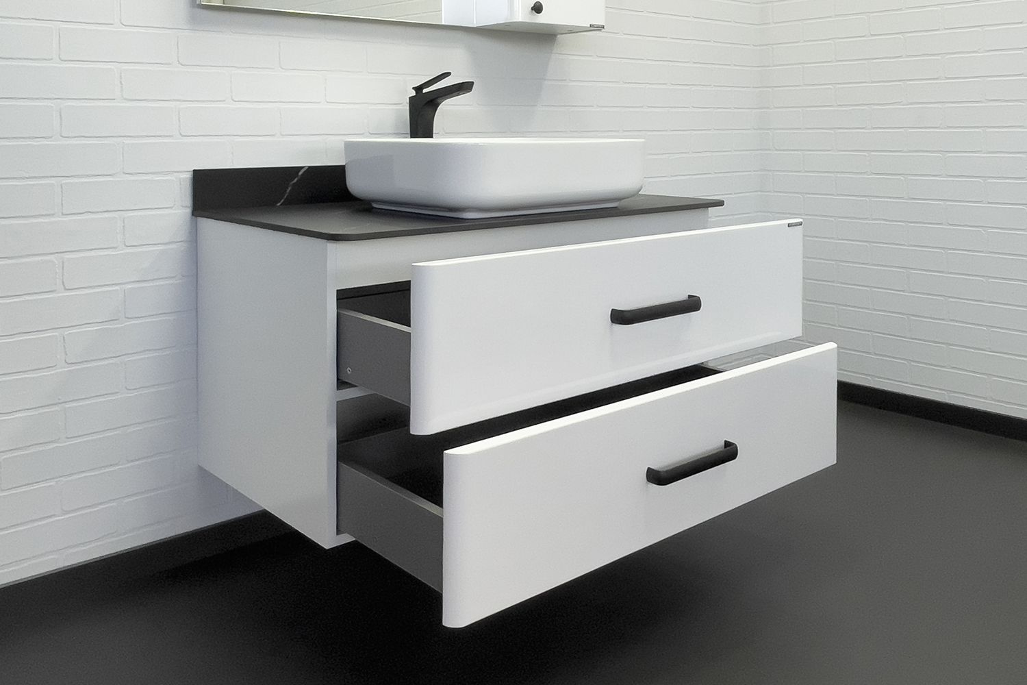 Приобрести сomforty тумба со столешницей и раковиной "амстердам-95" белая