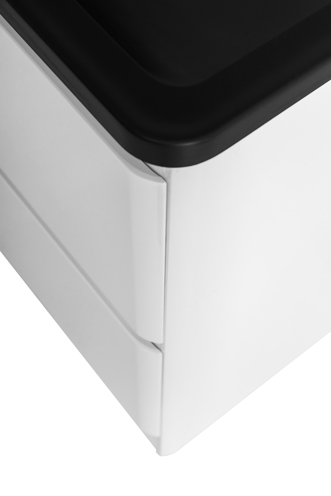 Приобрести belbagno тумба с раковиной albano 120 см, напольная bianco lucido, чёрная раковина