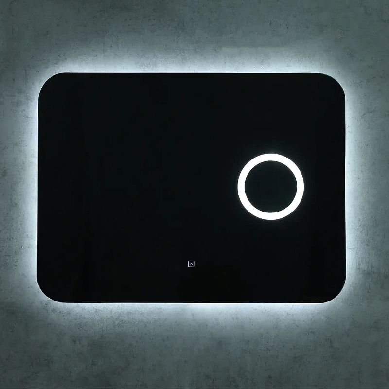 Приобрести continent зеркало с подсветкой elegant 100х70 см, сенсорный включатель, белое