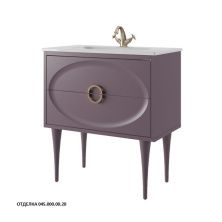Caprigo Тумба с раковиной MILANO 85 см, лиловая, эмаль 14312 3