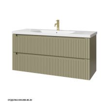 Caprigo Тумба с раковиной TERMIN-Smalty STRIPE 120 см, зеленая, эмаль