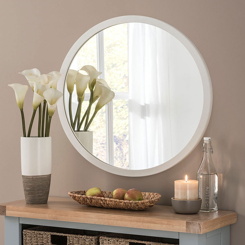 Приобрести azario зеркало манхэттен 77х77 см, пластиковая рама, белый фр-00002422