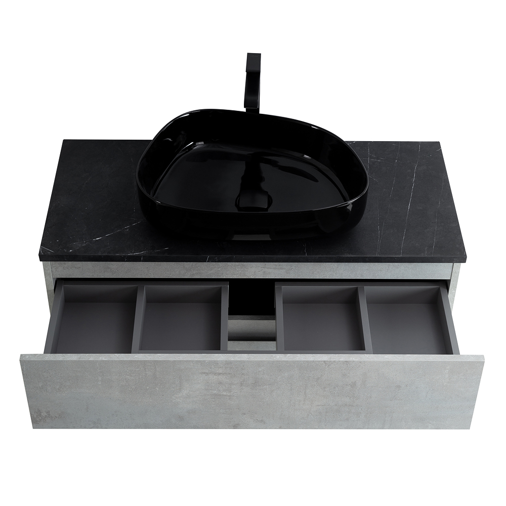 Приобрести cezares тумба со столешницей molveno 46 100 см beton, бетон molveno 46-100-2c-so-bet