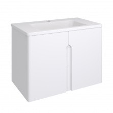 AQUA DE MARCO Тумба подвесная с раковиной PALERMO 80см, две двери, белый 2080CPAL/H/1; 280PALERMO
