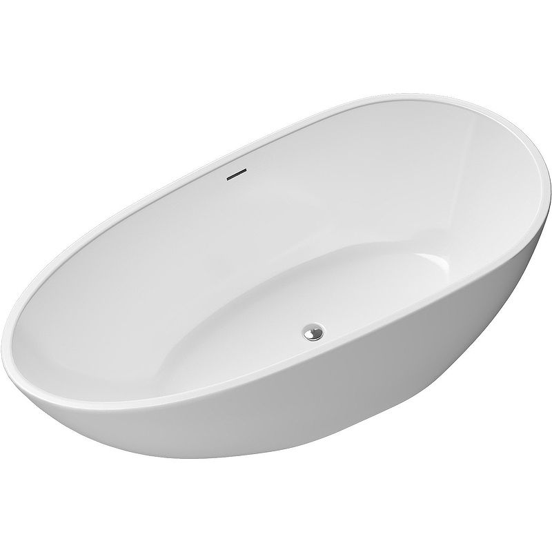 Приобрести grossman отдельностоящая ванна fly 170x80 см, белая gr-1102