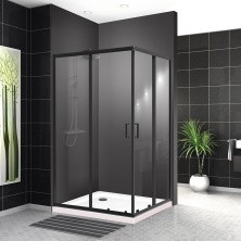 BelBagno Душевое ограждение 80х100 см UNO-195-AH-2-100/80-C-NERO