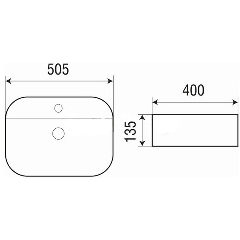 Приобрести azario раковина накладная 50,5х40 см, белая az-2231