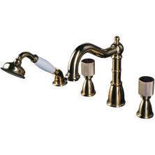 Boheme Смеситель для ванны Royale Cristal, врезной, золото\кристаллы 395-Royal/CRST