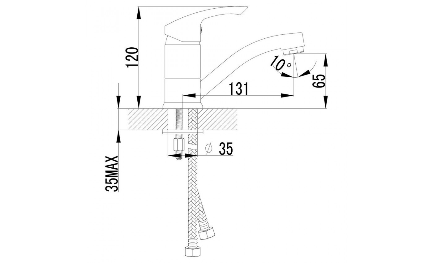Приобрести lemark смеситель для раковины plus strike, хром lm1107c