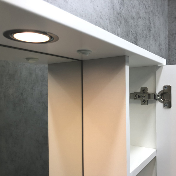 Приобрести сomforty зеркало-шкаф "модена м-90" белый матовый