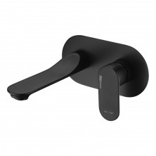 WasserKraft Смеситель для раковины Elbe, 7430 настенный, матовый черный