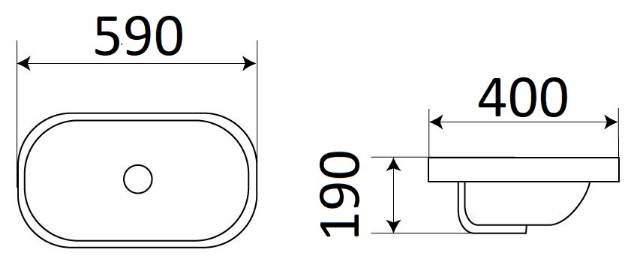 Приобрести раковина ceramalux 58 см 5006b