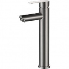 HAIBA Смеситель для раковины 302мм, высокий, нержавеющая сталь HB-11801