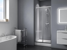 BelBagno Дверь душевая 140 см DUE-BF-1-140-C-Cr