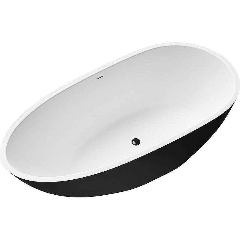 Приобрести grossman отдельностоящая ванна fly 170x80 см, черная матовая gr-1102mb