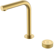 Boheme Смеситель для раковины Tech, автоматический, врезной, матовое золото 158-MG