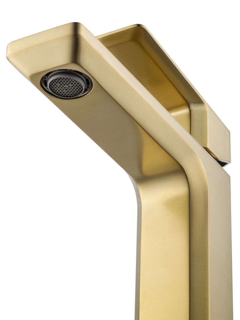 Приобрести смеситель для раковины wonzon & woghand diamond, брашированное золото (ww-88139011-bg)
