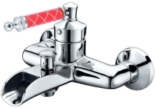Boheme Смеситель для ванны Vogue, хром\красный 223-MR-R