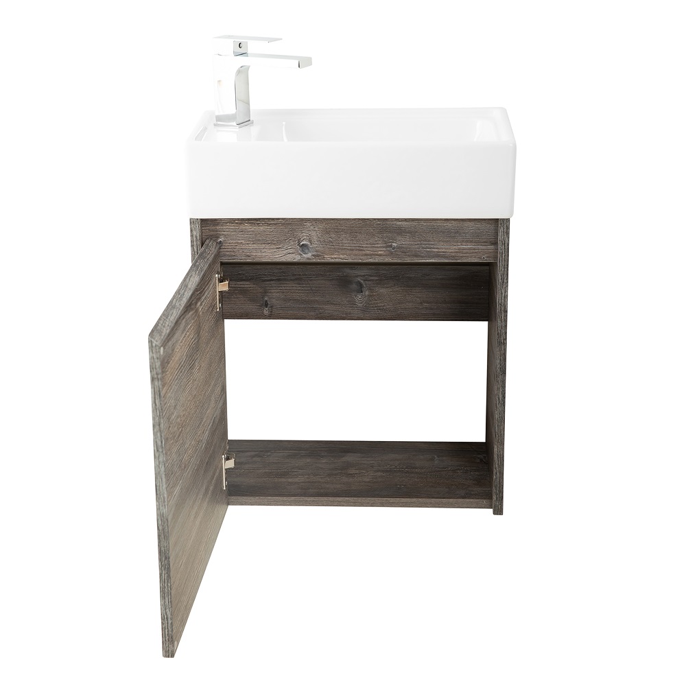 Приобрести belbagno тумба с раковиной kraft mini 50 см, подвесная pino pasadena левосторонняя, белая раковина