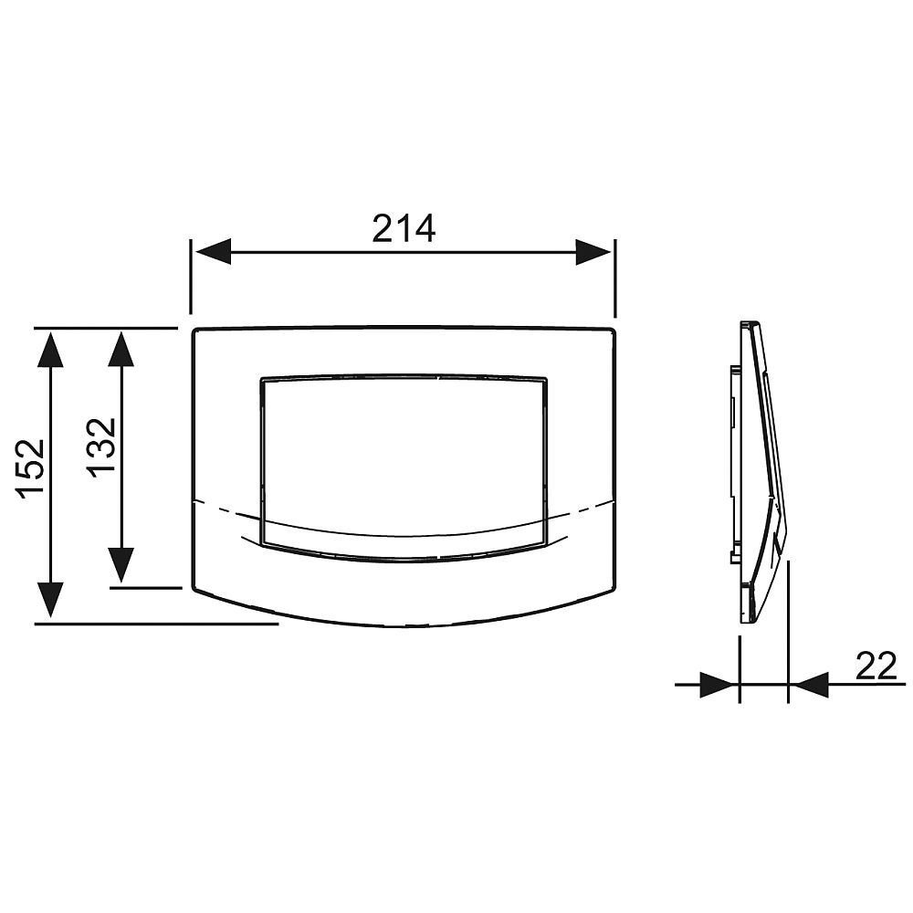 Приобрести tece кнопка смыва ambia для инсталляции, пергамон 9240101