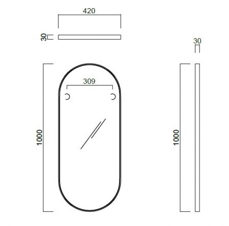 Приобрести зеркало kerama marazzi cono 42 см, белый, co.mi.42\wht