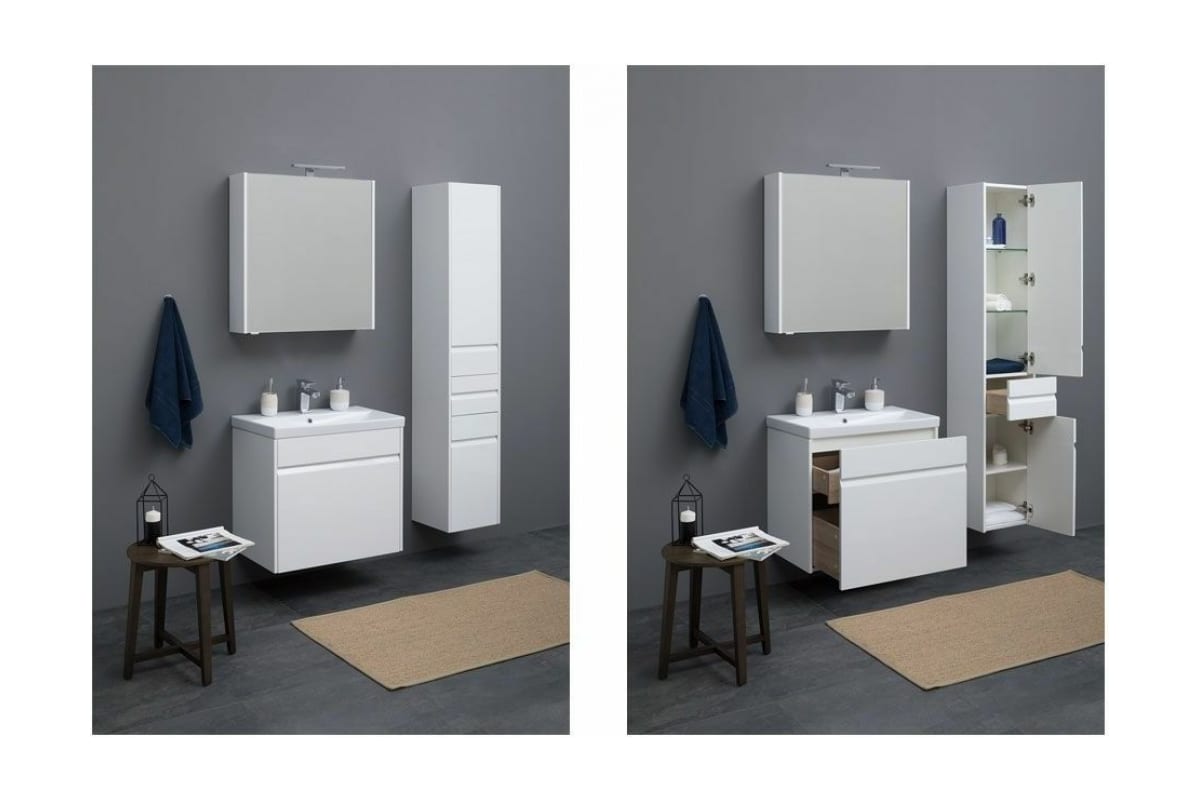 Приобрести aquanet пенал палермо 35 см, белый