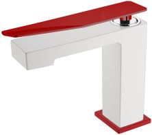 Boheme Смеситель для раковины Q, белый\красный 141-WR.2