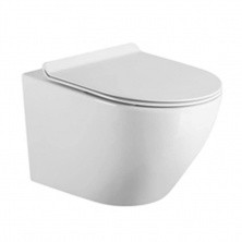 Унитаз подвесной Azario AZ-2003, безободковый с крышкой микролифт